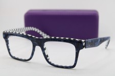 NEW ALAIN MIKLI A03114 003 DEMETRE BLUE WHITE BLACK AUTHENTIC EYEGLASSES 54-19 picture