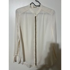 Elie Tahari 100% Silk Button Up Blouse picture