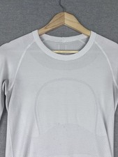 Lululemon Athletica Swift to Stride White Long Sleeve Running Top Sz 6 picture