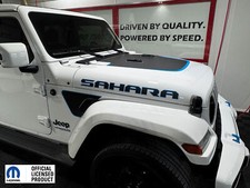 Fits 2018-2025 Jeep Wrangler Sahara Hood Letters Vinyl Graphics Stickers picture