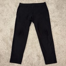 Lululemon ABC Slim Fit Trouser Warpstreme Mens 36x30 Black Preppy Chino Stretch picture