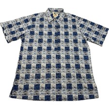 John Severson Kahala Pullover Hawaiian Shirt L Fish Reverse Print Vintage NEW picture