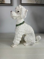 50s Large Porcelain Standard Poodle CAMPIONE Italy Lenwile Ardalt picture