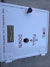 Vintage 1956 Gamewell White Private Fire Alarm Box Station 417274 Nice Well Kept picture