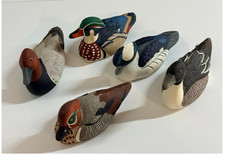 Vintage 1984 AVON Collector Duck Series 5 Hand Painted Ducks 3.5