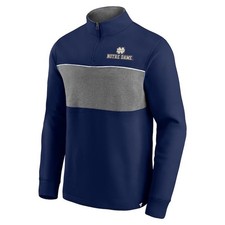 Fanatics Men’s Notre Dame Football Primary Logo 1/4 Zip Jacket Jersey Large L picture