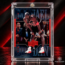 Michael Jordan Card RARE AUTHENTIC 90’s INSERT BLUE HOLO FOIL BULLS JERSEY #23 picture