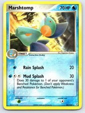 Marshtomp 24/100 Rare Crystal Guardians Pokemon Moderately Played picture