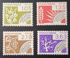 8693 - FRANCE - SCOTT# 1849 - 1852 (SPRING) - MNH - CAT $3.35 picture