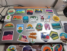 50Pcs Outdoor Camping Stickers Vintage Adventure Nature Decals for RV Camper Lap picture