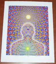 Alex Grey ECSTASY Art Print S/# 163/200 with COA Tool Poster Artist Psychedelic picture