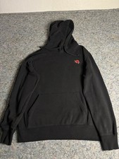 H&M Divided Hoodie Womens Medium Sweatshirt Black Long Sleeves Rose Embroidery picture