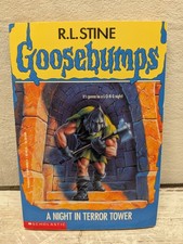 Goosebumps #27 A Night In Terror Tower - R.L. Stine TRUE 1st Print 1994 VG picture