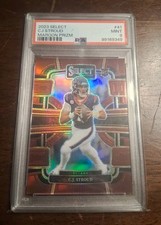 PSA 9 2023 NFL Select C.J. Stroud #41 Maroon Prizm 064/149 RC Rookie SP Case Hit picture