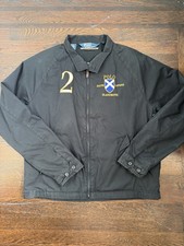 Vintage Polo Ralph Lauren Black Watch Harrington Jacket Full Zip Size L Rare RL picture