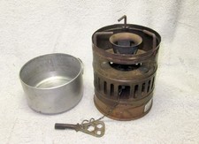 Vintage SVEA 123 White-GAS Petrol Single Burner Camp STOVE w/POT.Backpack Hiking picture