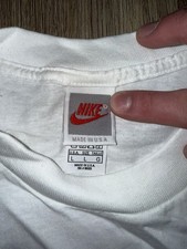 Vintage Nike T Shirt Lot of 5 Made in USA Large White Purple Swoosh 90s picture