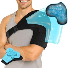 REVIX XL Triple-Layer Shoulder Ice Pack for Rotator Cuff, 30-Min Cooling | Remov picture