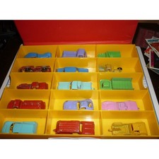 Vtg TOOTSIETOY Lot 15+ Pink Convertible & Aurora Model Motoring Case USA picture