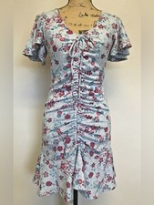 Disney Princess Heather Gray Floral Cinch Dress picture