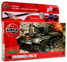 Airfix Cromwell Mk.IV W/ Glue, Paints & Brush Starter Set 1:76 Model Kit A55109A picture