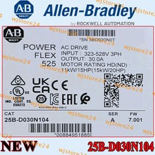 25B-D030N104 New NEW PLC PowerFlex 525 15kW (20Hp) AC Drive  US picture
