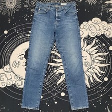 Vintage AG Adriano Goldschmied Alexxis Straight Jean Women 30x30 Blue Denim Slim picture
