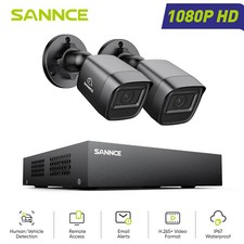 SANNCE 8CH 1080P Lite DVR 1080P CCTV Home Security Camera System Night Vision AI picture