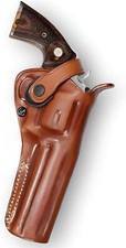 3-Slot Leather Belt Holster Fits Colt Anaconda 44 Magnum 6RD 6
