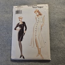 Vogue Very Easy Very Vogue Misses Dress Sewing Pattern 9267 Sz 8-12 picture