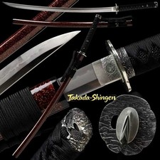 Japanese Katana Clay Tempered Choji Hamon Sword higo Silver wave kashirae picture