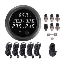 Air Pressure Gauge Five Digital Display 0-232PSI (16BAR) White LED for Air Ride picture