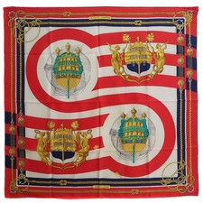 Hermes Carré 90 Chateaux D'Arriere Silk Scarf picture