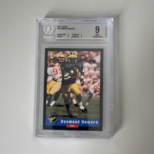 Classic 1992 Draft Picks Desmond Howard #1 Michigan Wolverines BGS 9 Graded picture