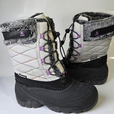 Kamik Star3 Gray / Black Waterproof Winter Snow Mid-Calf Boots US Size 5 picture