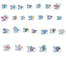 Pokémon TCG 30th Anniversary Fridge Magnet Set Water Type 2026 Chinese Exclusive picture