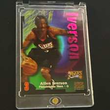 SkyBox 1997 Z-Force Allen Iverson #150 Philadelphia 76ers Base Set picture
