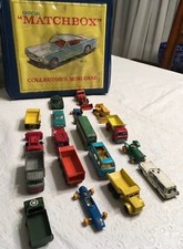 18 Vintage Matchbox Cars Lesney England 1960’s Cars Trucks Fire Ambulance 1-75 picture