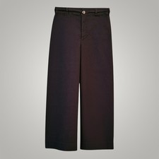 Maeve by Anthropologie Wide Leg Cropped Black Pants | 31 picture