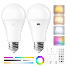 Yochoice A19 Rechargeable Light Bulbs with Remote, Battery Powered | Dimmable... picture