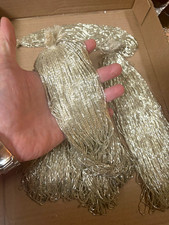 Vintage Silvered Bugle Glass Beads Master Hanks from Seamstress Estate 880g NOS picture