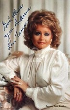 Tammy Faye Bakker -- Signed Vintage Photo Postcard Copy picture