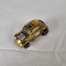 Vintage Mattel Hot Wheels Redline 1967 Volkswagen Custom Gold Hong Kong picture