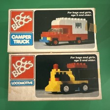 [NEW] Vintage 1981 Loc Blocs Camper Truck #1059/5 & Locomotive #1059/1 picture