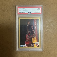 1992 FLEER #32 MICHAEL JORDAN PSA 9 picture
