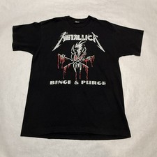 Vtg 1994 Metallica Binge & Purge Tour Tee XL Shirt Danzig Suicidal Tendencies picture