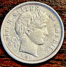 1900-O Full Date Barber Liberty Dime picture
