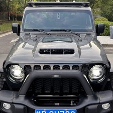 For 2018-26 Jeep Wrangler JL Gladiator JT Steel Vented Engine Hood Primed Black picture