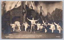 Maude Adams & Children In Peter Pan Act V Pirate Ship Scene Rotograph Postcard picture