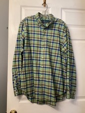 Lot of 10 Ralph Lauren Classic Fit - Men's Plaid, Checked & Colid Button Down-L picture